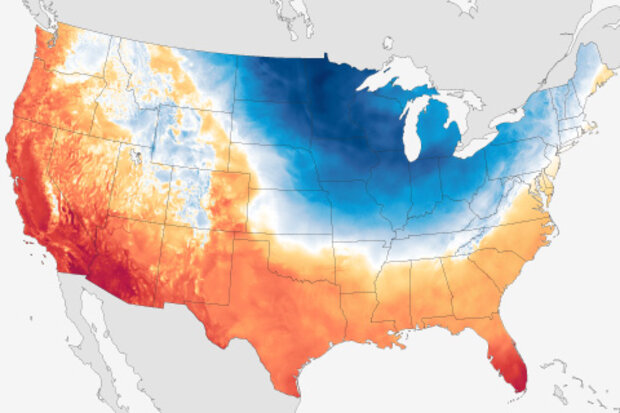 Daytime high temperature on January 30, 2019